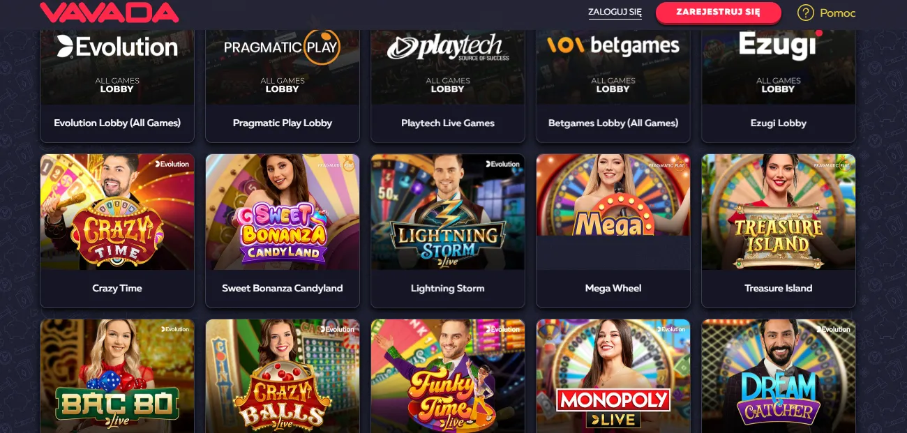 Vavada live casino – emocje z krupierami na żywo